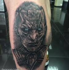 The most common night king dragon material is fleece. Game Of Thrones Fans Are Getting Tattoos Of The Series Daily Mail Online