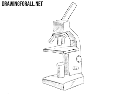 How To Draw A Microscope Easy
