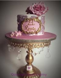 21st Rose Gold 21 Birthday Cake Pretty In Pink Gold 21st Birthday Cake Using Oriel Lace Design For The Edible Lace As The Background Detail Done By Gou Edible Lace 21st Birthday Cake Cake