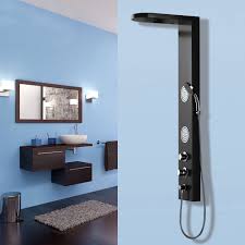 Aluminium Duschpaneel Duschsäule Regendusche 2 Massagedüsen