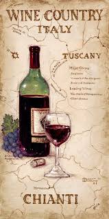 Wine Country Iv A Giclee Personally Enhanced And By The Artist Janet Kruskamp Featuring An Uncorked Bottle And Glass Of With Images Italian Wine Italy Wine Chianti Wine