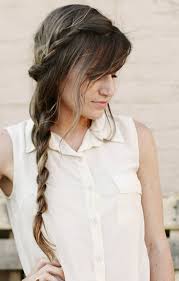 Pull the hair from right side and start braiding two french braids till it reaches left ear. 20 Stylish Side Braid Hairstyles For Long Hair
