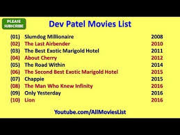 Dev Patel Movies List Youtube Finally, his fight with the political gangsters and his ultimate win is what this film is all about. dev patel movies list