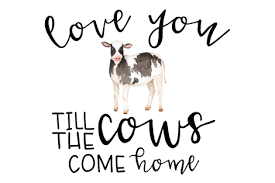 Colorful Fabrics Digitally Printed By Spoonflower Farm Love You Till The Cows Come Home 1 Yard Panel Minky In 2020 Cow Easy Canvas Painting Cow Painting