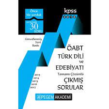 Bu sayede sınavın genel yapısı hakkında bilgi sahibi olabilir, başarı oranınızı arttırabilirsiniz. Pegem 2018 Oabt Turk Dili Ve Edebiyati Cikmis Sorular Kitabi