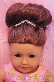 Americangirlfan Fancy Bun Hairstyles For Curly Doll Hair Bun Hairstyles Ag Doll Hairstyles Doll Wigs