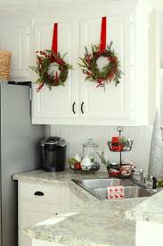 Wreaths on the back of kitchen bar chairs. 100 Best Kitchen Christmas Decorations For 2021 Decor Home Ideas