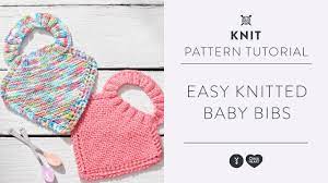 Whatever the season, every complete wardrobe needs a our selection of stylish, quality knitwear for men is the perfect choice for easy layering and a timeless look. Adorable Knitted Baby Bibs Tutorial Easy Knit Pattern Youtube