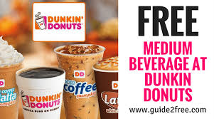 Free Medium Dunkin Donuts Coffee Dunkin Donuts Dunkin Free Coffee