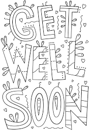 Katsuki ingin mengomel karena acara tidurnya sedikit terganggu. Get Well Soon Coloring Page Free Printable Coloring Pages For Kids