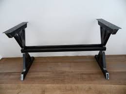 28 Quot H X 24 Quot W Apart 42 Quot Industrial Table Base Height 26 Quot To 32 Quot Mobiliario