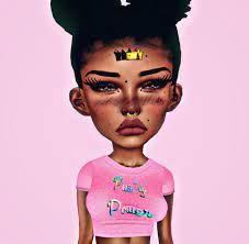 Imvy Girly Art Black Women Art Art Girl