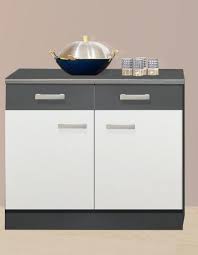 Plan de travail intégré, coloris gris tiroir master rouge. Meuble Bas Env 100 X 60 Cm Greta Sb Meubles Discount