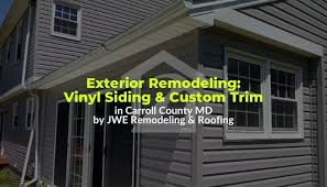 Your home's exterior serves two general purposes. Vinyl Siding Custom Trim A Carroll County Md Home Remodel By Jwe