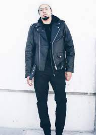 Leather Jacket Black Hoodie Mens Street Style Leather Jacket Leather Jacket Black
