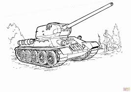 Online Coloring Military Awesome T 34 Tank Coloring Page Coloring Pages Online Coloring Tank Drawing