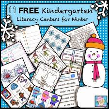 11 Free Kindergarten Literacy Centers For Winter Here Are 11 Literacy Center Activitie Literacy Centers Kindergarten Kindergarten Literacy Winter Kindergarten