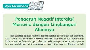 Sebutkan Dan Jelaskan Contoh Interaksi Manusia Dengan Lingkungan Alamnya Yang Merugikan Tribun Padang