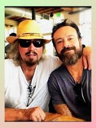 Barry Gibb with his son Stephen Sir Barry Gibb and his eldest son, Stephen  Gibb (born December 1, 1973), share a close personal and professional bond,  frequently collaborating on music and performing