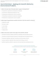 Scientific Method Variables Worksheet Worksheet List