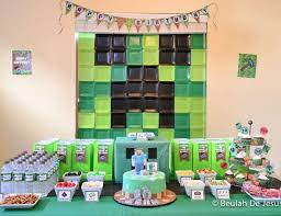 Minecraft Birthday Sean S Minecraft 10th Birthday Catch My Party Minecraft Birthday Minecraft Birthday Party Minecraft Party