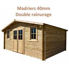 Le top 2021 par catégorie. Abri De Jardin 16m En Bois 40mm Traite Teinte Marron Gardy Shelter