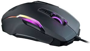 Mouse is totally blacked out. Roccat Kone Aimo Remastered Gaming Mouse