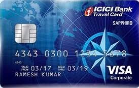 1503 + consolidated fcy markup fee which is 3.5% on rs. Icici Sapphiro Travel Card Finvass