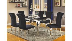 In the large dining room, fittingly, can fit all of brockdorff's intended guests. Modern Glam Dining Set Off 71