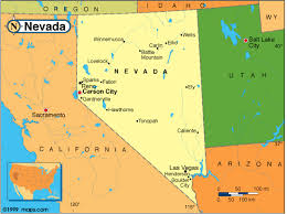 Highways, rivers and lakes in arizona, california, nevada and utah. Nevada Base And Elevation Maps