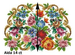 This donuts embroidery design will be a real pleasure for you. Pin By Angeliki Trittas On Roses 3 Cross Stitch Patterns Vintage Cross Stitch Pattern Floral Cross Stitch Pattern