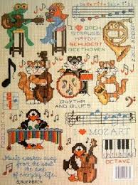 Music Makers Cross Stitch Patterns Leisure Arts Only 2 95 Cross Stitch Animals Cross Stitch Music Cross Stitch