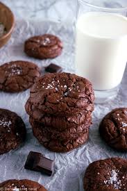 Fudgy Chocolate Brownie Cookies En 2020 Cookie Tout Chocolat Brownie Chocolat Cookies Recette
