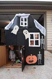 Home With Lindsay Halloween Haunted Cardboard House Halloween Preschool Halloween Toddler Party Halloween Party Kids