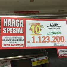 Sekian informasi mengenai daftar harga closet duduk di depo bangunan kali ini. Depo Bangunan Duren Sawit Jakarta Jakarta