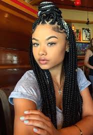 Braids are elegant and still offer us a nice, new look. 75 Super Hot Black Braided Hairstyles To Wear Braids For Black Hair Box Braids Styling Braided Hairstyles