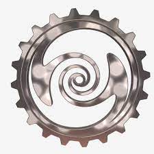 Gear White Steel Rusty Metal Creative Stereo Modeling Mechanical Punk Monomer C4d Element Material Sawtooth Gear 3d Metal Metal Gear 3d Metal Three Dimensional
