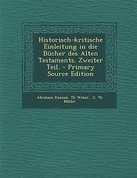 Amazon.com: Historisch-kritische Einleitung in die Bücher des Alten  Testaments. Zweiter Teil.