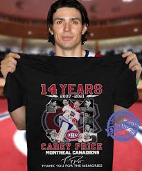 This sporty tee is a great way to incorporate. 14 Years 2007 2021 Carey Price Montreal Canadiens Thank You For The Memories Shirt