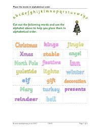 Alphabetical order mixed review mixed questions from the various edhelper alphabetical order printables grade 1 grade 2 grade 3 grade 4 grade 5 grade 6 mixed words (grades. Christmas Alphabetical Ordering