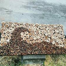 Large wood slice table on hairpin legs. Best Wood Slice Wall Art Made To Order For Sale In Wimberley Texas For 2021