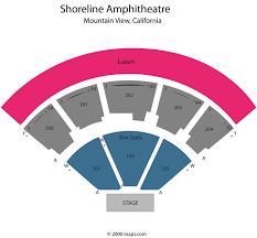 shoreline amphitheatre mountain view ca seating chart view