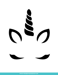 Unicorn Pumpkin Printable Pattern
