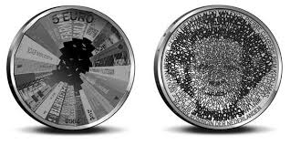 Dutch Five Euro Coin Using Typography To Offer A Tribute To Dutch Architecture Money Design Coin Design Design