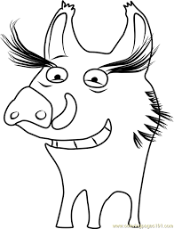 Bambi s flower the skunk flower butter coloring pages. Pig Coloring Page For Kids Free Skunk Fu Printable Coloring Pages Online For Kids Coloringpages101 Com Coloring Pages For Kids