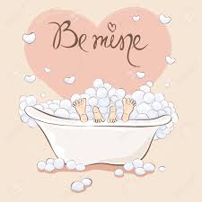 Schreiben sie online eine liebe valentinstagskarte und hallmark besteht über 100 jahre! Valentin Karte Bad Fur Liebhaber Lustige Vektor Illustration Auf Den Valentinstag Lizenzfrei Nutzbare Vektorgrafiken Clip Arts Illustrationen Image 69258455