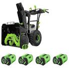 Cordless 2 Stages Snowblower 24-in 56V Black EGO