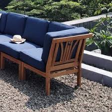 99 list price $478.99 $ 478. Solid Teakwood 8 Piece Patio Sectional Set With Navy Cushion Cambridge Casual