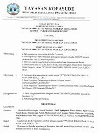 Surat keputusan dan struktur pengurus. Kopasude Surat Keputusan Badan Pengurus Harian Yayasan Facebook