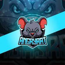 Angry Rat Esport Mascot Logo Mouse Illustration Cartoon Rat Mascot Logo